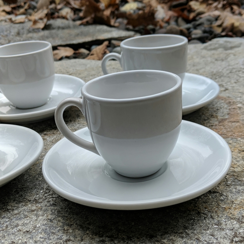 12 piece espresso cup set. Serves 6
